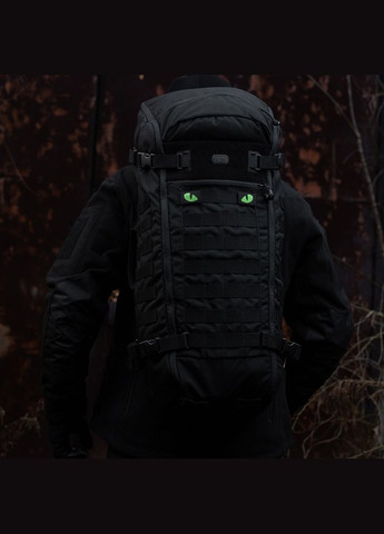 Нашивка Tiger Eyes Laser Cut (пара) Black M-TAC (315047153)