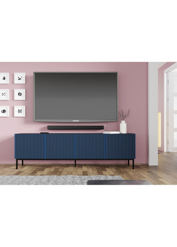 Тумба под телевизор в гостиную Ravenna F 200 4D синяя Bim Furniture (291124541)