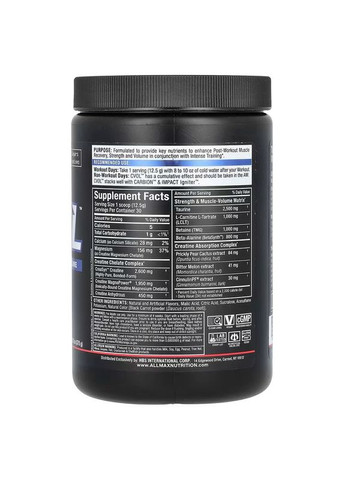 Креатин AllMax CVOL Post 375 g (Raspberry Kiwi Kamikaze) ALLMAX Nutrition (339092022)