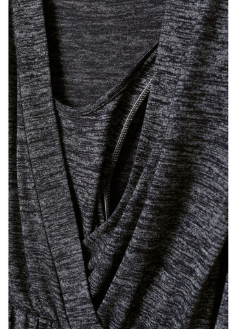 Темно-серое кэжуал платье H&M меланжевое