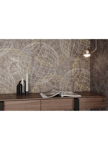 Флизелиновые обои вспененный винил LS Vinil Sphere ДХС-1584/4 коричневый (1,06х10,05м) Vinil Wallpaper Factory (316476697)