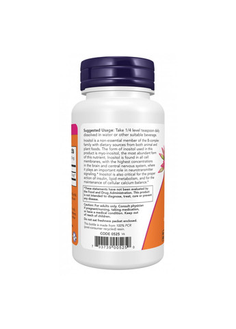 Инозитол Inositol Powder - 227g Now Foods (323137176)