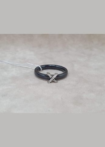 Серебряное кольцо с керамикой и фианитами. С1164ч Aurora (315922362)