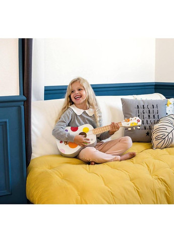 Детская гитара из дерева 64x22x6.3см белая J07598 Janod (362695722)