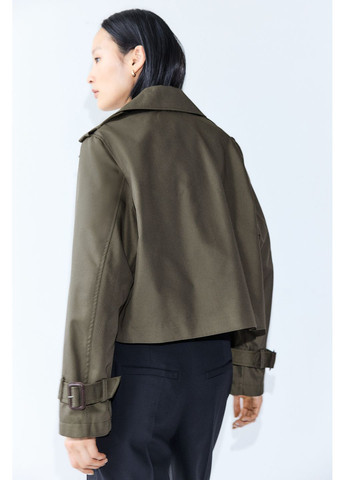 Оливкове (хакі) демісезонне Укорочений тренч H&M