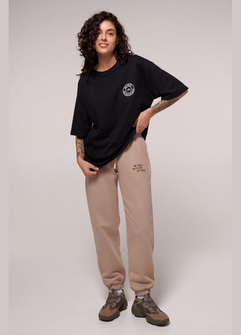 Бавовняна футболка з принтом Luna L020 black - (327831840)