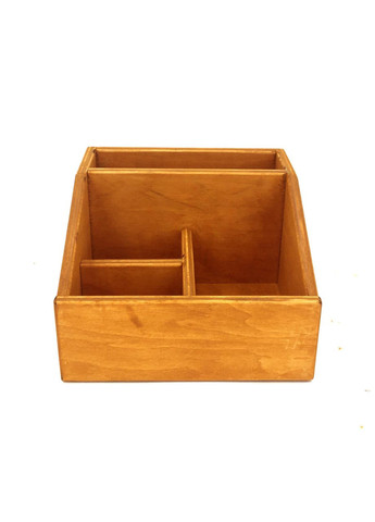 Органайзер настільний з дерева Тудор каррі (КНЦ-007603) No Brand (328225661)