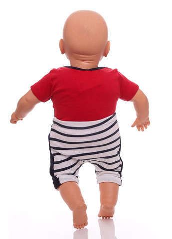 Красный летний боди+шорты в очках 56 см (30553) BABYKROHA