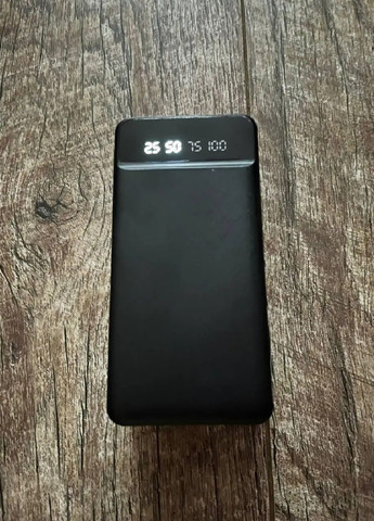 Портативна зарядка зовнішній переносний акумулятор Power bank 30000 mAh 2 USB Micro-USB Type-C (477680-Prob) Чорна Unbranded (298988113)