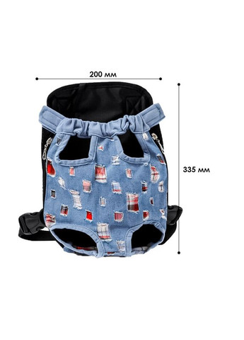 Рюкзак- кенгуру для животных DT834 Jeans ragged 21шт Lesko (356500265)