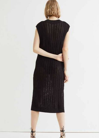 Чорна сукня H&M однотонна