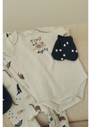 Синій демісезонний набір одягу для немовляти — “dino adventure” New Brand