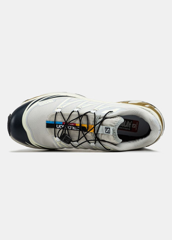 Белые всесезонные кроссовки мужские salomon xt-6 soft ground white | саломон хт-6 софт граунд белые No Brand