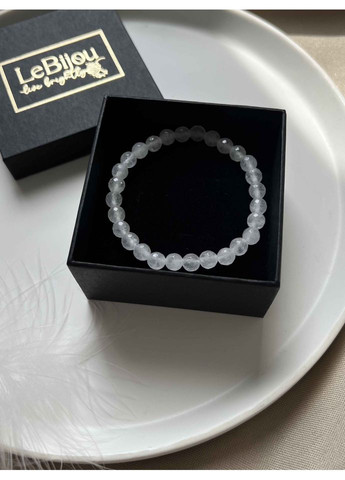 Тонкий браслет из нежно-розового кварца 4799 LeBijou (367579936)