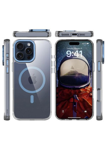 Чехол TPU Space Case Apex with MagSafe для Apple iPhone 16 Pro (6.3") Navy Blue No Brand (345636844)