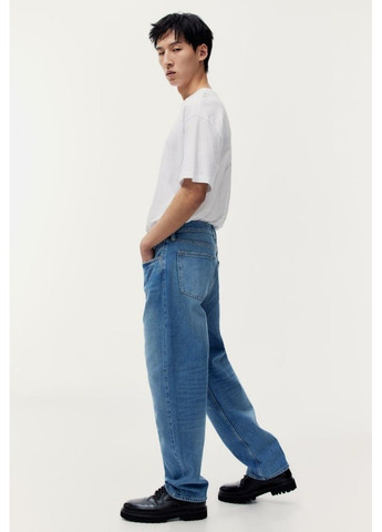 Синие повседневный демисезонные брюки H&M