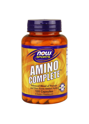 Амінокислота Sports Amino Complete, 120 капсул Now (293482885)