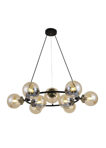 Люстра подвесная 74405/9 Antique Brass + Matte black на 9 плафонов Sirius (336932664)