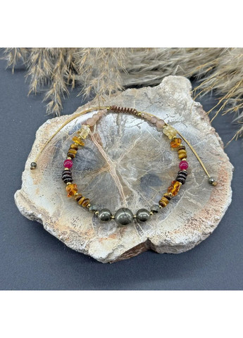 Браслет талісман для знаку зодіаку Лев з натурального каміння на затяжці d-8-6-4-3-2мм+- No Brand Браслет (360564165)