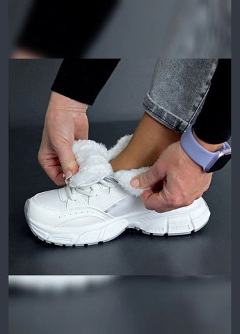 Кроссовки зимние белые женские на меху Viki кросівки белые зима (366668263)