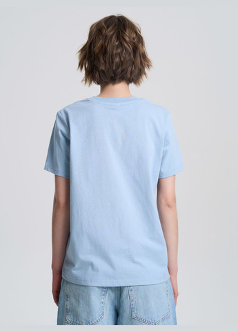 Футболка женская однотонная светло-бежевого цвета ТМ РОЗА Роза - (324103718)