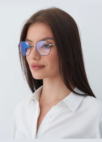 Жіночі окуляри для далі восьмикутник тренд -0.50 Антиблік БлюБлокер Fabia Monti (341136740)