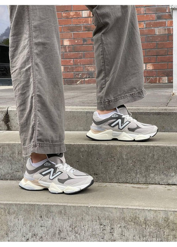 КРОССОВКИ ЖЕНСКИЕ NEW BALANCE 9060 GREY V2 НЬЮ БЕЛАНС 9060 No Brand серые демисезоны (367174737)