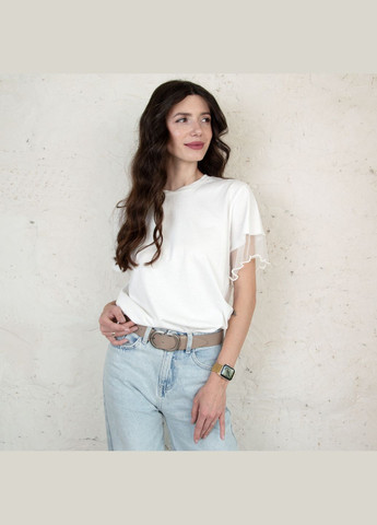 Ремінь жіночий шкіряний НС-3424 (120 см) зі сріблястою подвійною пряжкою бежевий HandyCover (343353127)