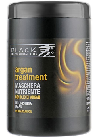 Маска для волос с арганиевым маслом, кератином и коллагеном Argan Treatment Mask 250ml (580925-85143) Black Professional Line (368602618)
