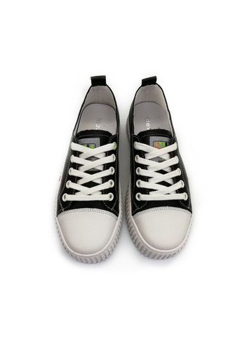 Черные кеды (р) кожа 0-1-1-obq-2020-2 Lifexpert