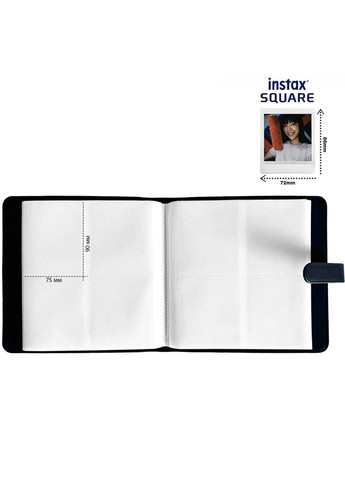 Фотоальбом для Instax Square SQ1 / SQ6 / SQ10 / SQ20 на 288 фото Black Fujifilm (365721518)