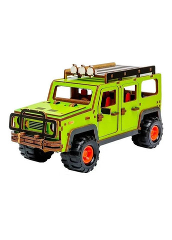 Деревянный 3D конструктор "Внедорожник" Puz-00951, 123 детали PuzzleOK (370934323)