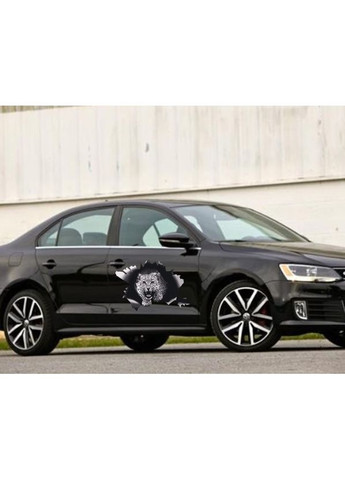 Наклейка на авто 3D TUNING STUDIO Леопард ЧБ 587х397х0.15мм No Brand (362499845)