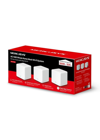 Бездротовий маршрутизатор Halo H30G(3pack) Mercusys (315638875)