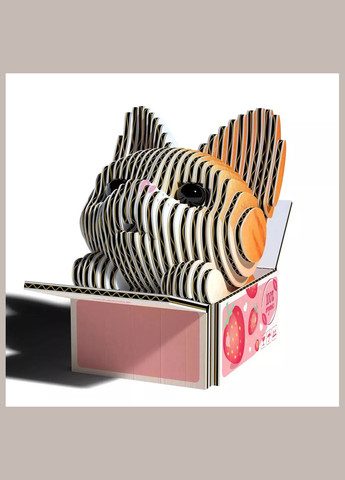 Сборная 3D модель Зоопарк Котенок рыжий (XEG-087) Eugy (333251888)