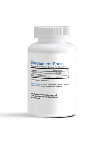 Хондропротектор глюкозамин хондроитин мсм для суставов Bionic Formula (369154344)