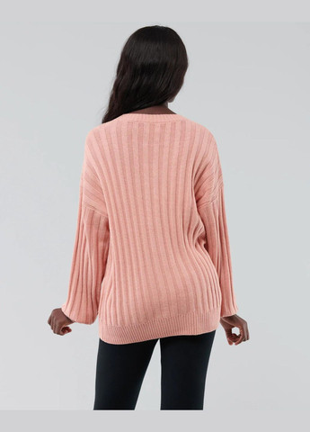 Розовый демисезонный свитер женский - свитер hc8518w Hollister