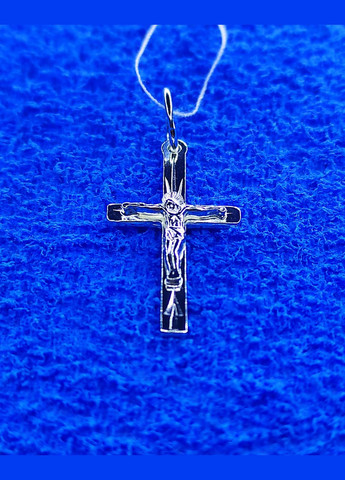 Срібний хрестик 925 проба Shiny 177 No Brand (331885010)