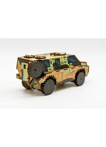 Деревянный 3D конструктор "Бушмастер" 139 0209, 139 деталей PuzzleOK (364127704)