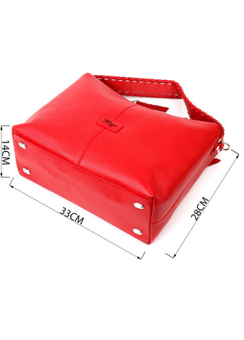 Вмістка жіноча сумка шкіряна червоний 20849 Karya (329195588)