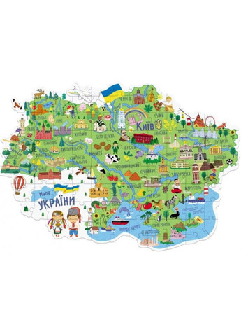 Пазл Карта Украины,, 100 эл. Dodo (296622059)