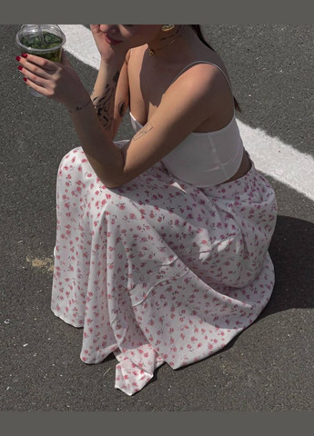 Спідниця максі у квітковий принт No Brand (325417723)