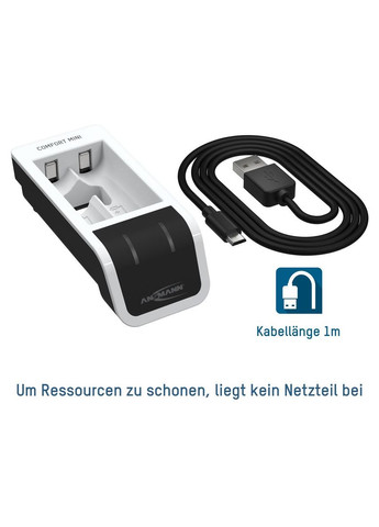 Зарядний пристрiй Comfort Mini (1001-0091) Ansmann (370620059)