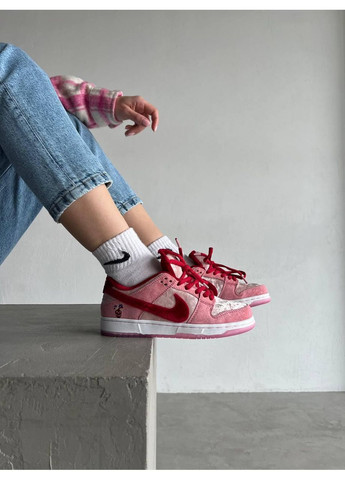 КРОССОВКИ ЖЕНСКИЕ NIKE SB DUNK LOW STRANGELOVE НАЙК СБ ДАНК No Brand белые демисезоны (367167602)