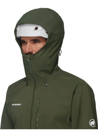 Комбинированная демисезонная куртка alto light hs hooded jacket m dark marsh Mammut