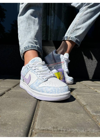 КРОССОВКИ ЖЕНСКИЕ NIKE DUNK LOW PURPLE V2 НАЙК СБ ДАНК No Brand белые демисезоны (367168550)
