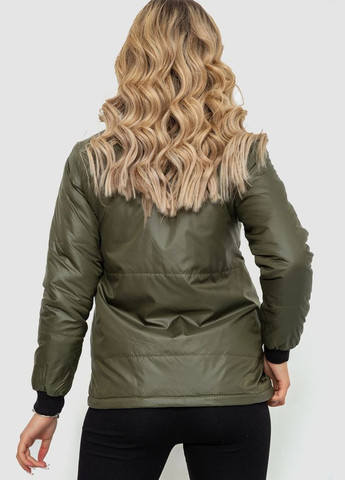 Оливкова (хакі) демісезонна куртка жіноча демісезонна, колір чорний, Ager