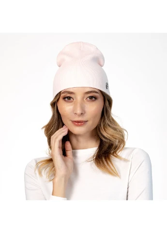 Шапка біні жіноча віскоза рожева NOELLA LuckyLOOK 573-949 (322789085)