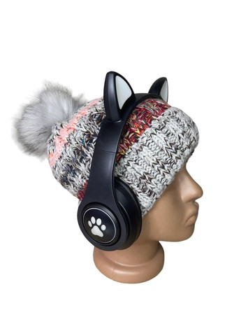 Навушники для дітей Cat Ear В39М з радіо та блютуз чорні (1756375770) No Brand (326811493)