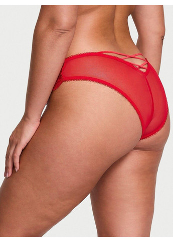 Красный комплект женского белья dream angels tied-with-a-bow embroidery – цвет bright vermillion (l) Victoria's Secret